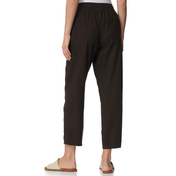 Damen Leinen-Hose mit Tunnelzug