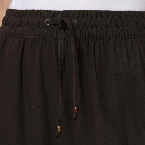 Damen Leinen-Hose mit Tunnelzug