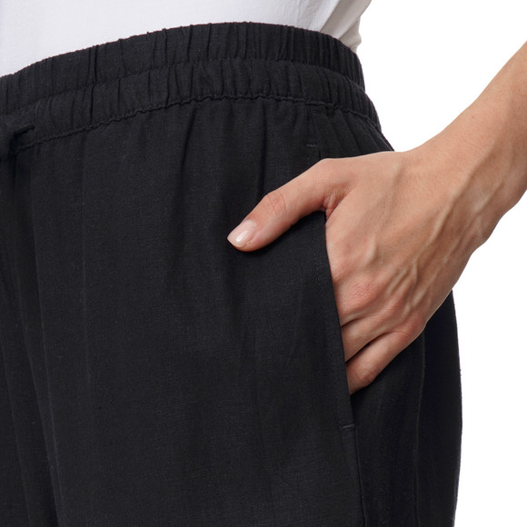 Damen Leinen-Hose mit Tunnelzug