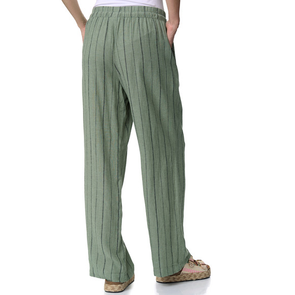 Damen Leinen-Hose mit Tunnelzug