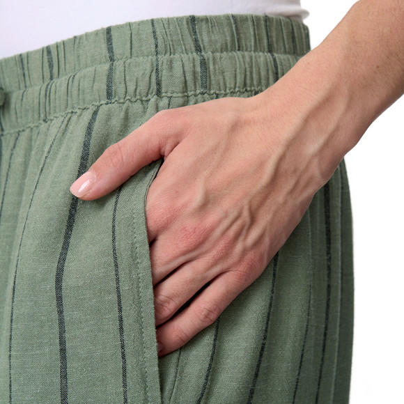 Damen Leinen-Hose mit Tunnelzug