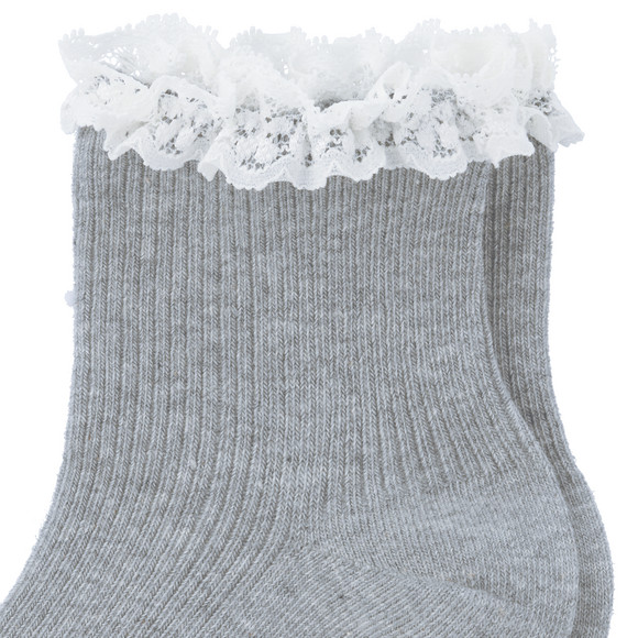 1 Paar Damen Sneaker-Socken mit Spitze