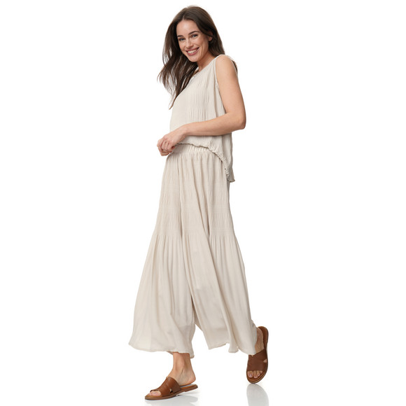 Damen Plissee-Hose mit weitem Bein