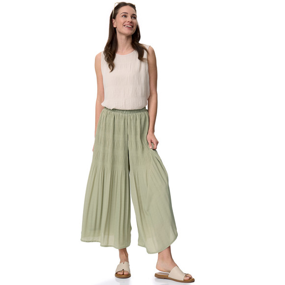 Damen Plissee-Hose mit weitem Bein