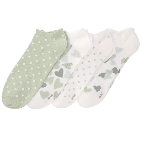 4 Paar Damen Sneaker-Socken im Set