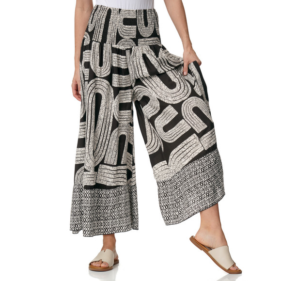 Damen Hose mit Smokbund