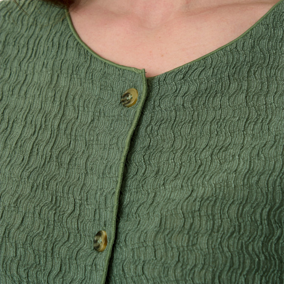 Damen Top mit Knopfleiste