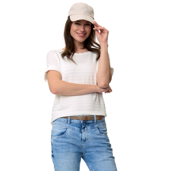 Damen T-Shirt aus strukturiertem Material