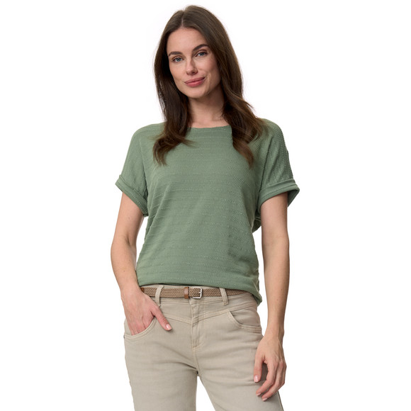 Damen T-Shirt aus strukturiertem Material