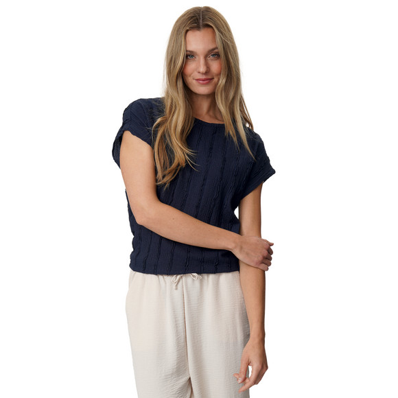 Damen T-Shirt mit Strukturmuster