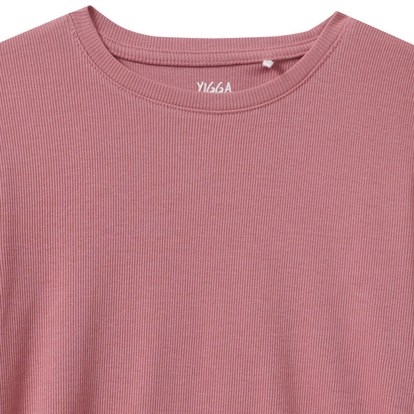 Mädchen T-Shirt mit Rippstruktur