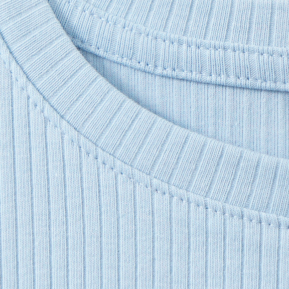 Mädchen Kleid mit Rippstruktur