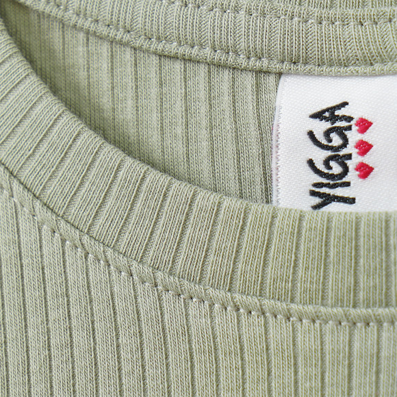 Mädchen Kleid mit Rippstruktur