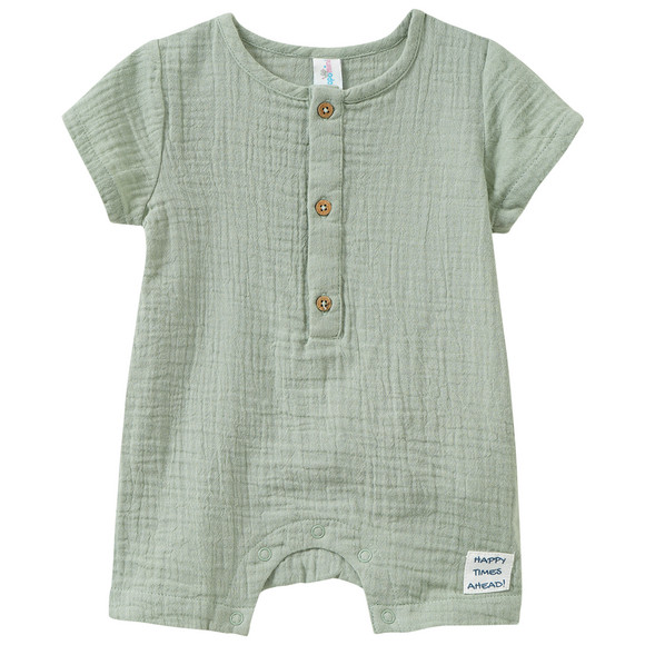 Newborn Musselin-Overall mit Knopfleiste