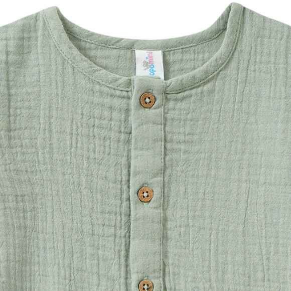 Newborn Musselin-Overall mit Knopfleiste