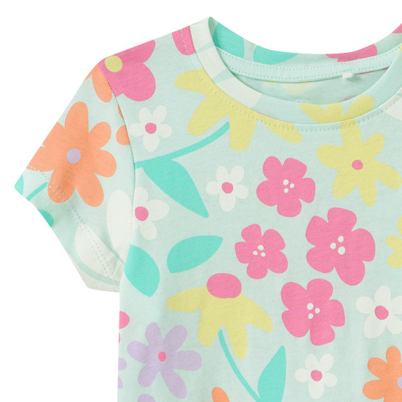 Mädchen T-Shirt mit Allover-Print