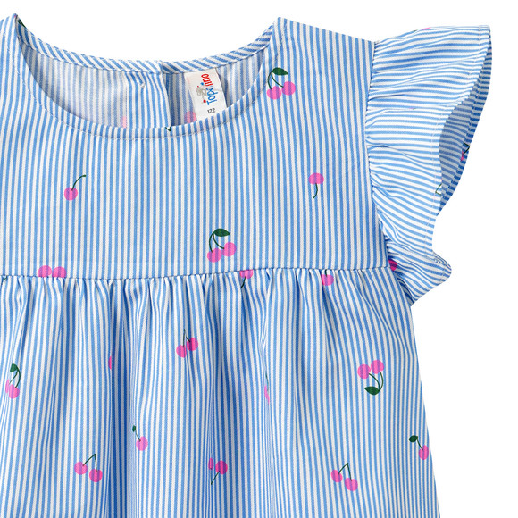 Mädchen Bluse mit Kirschen-Print