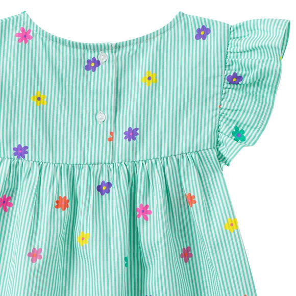 Mädchen Bluse mit Blumen-Print