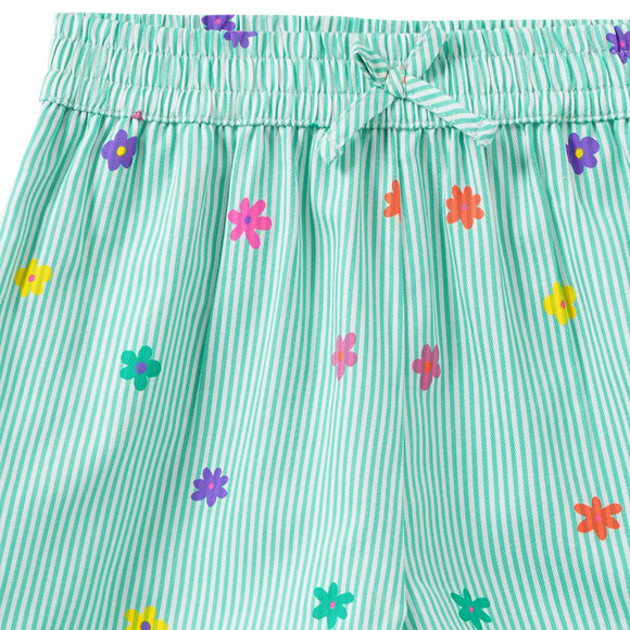 Mädchen Shorts mit Blumen-Print