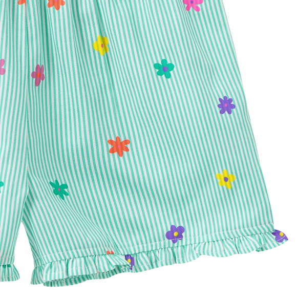 Mädchen Shorts mit Blumen-Print