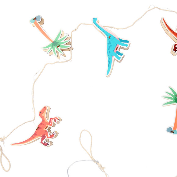 LED-Lichterkette mit Dino-Motiven