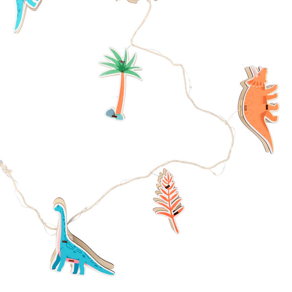 LED-Lichterkette mit Dino-Motiven