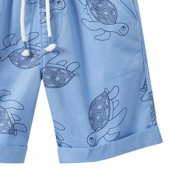 Jungen Shorts mit Schildkröten-Motiven