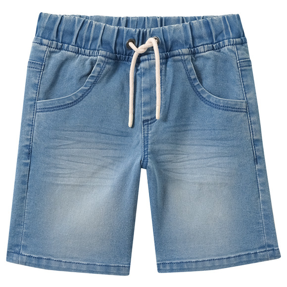 Jungen Jeansshorts mit Tunnelzug blau