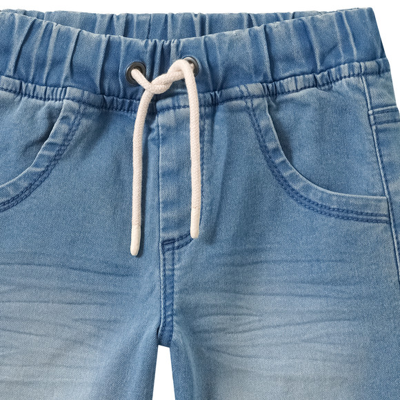 Jungen Jeansshorts mit Tunnelzug
