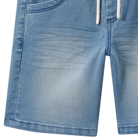 Jungen Jeansshorts mit Tunnelzug