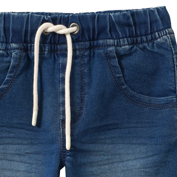 Jungen Jeansshorts mit Tunnelzug