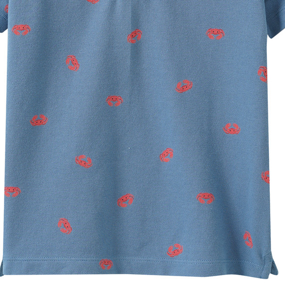 Jungen Poloshirt mit Allover-Print