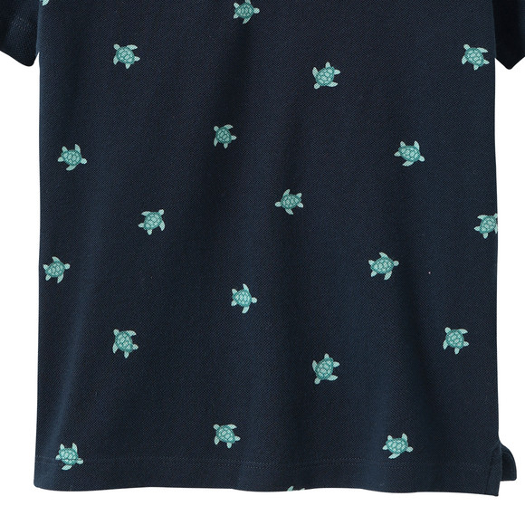 Jungen Poloshirt mit Allover-Print