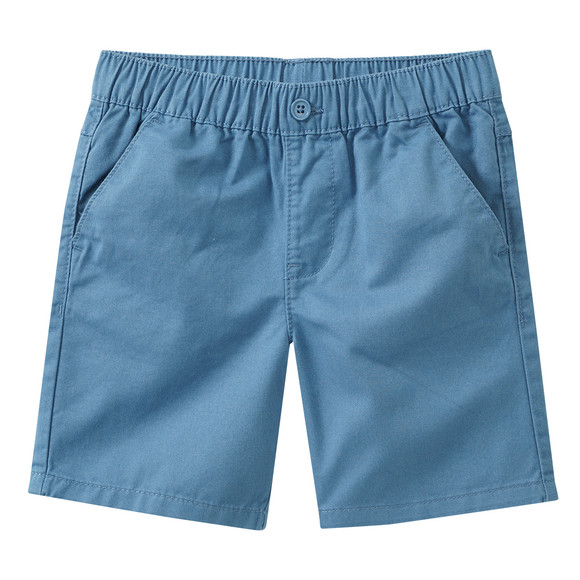 Jungen Shorts in unifarben taubenblau
