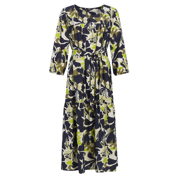 Damesjurk met bloemmotief crème