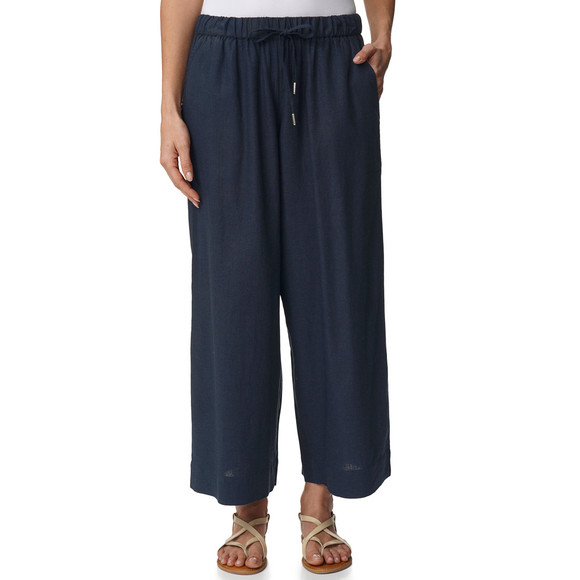 Damen Leinen-Hose mit Elastikbund