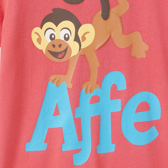 Kinder T-Shirt mit Affen-Motiv