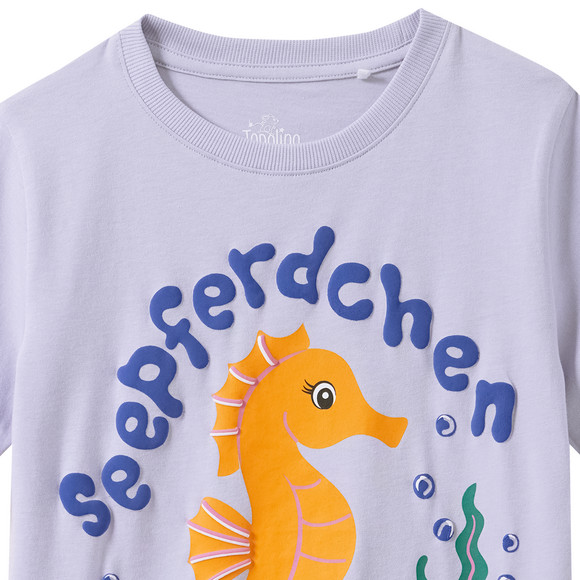 Kinder T-Shirt mit Seepferdchen-Motiv