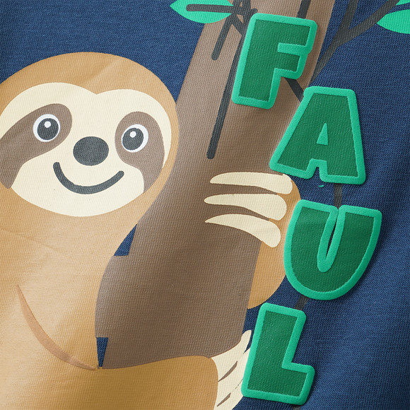 Kinder T-Shirt mit Faultier-Motiv