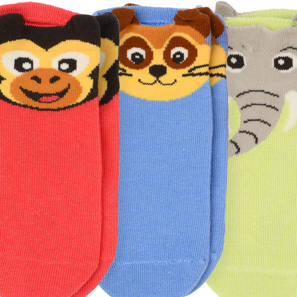 5 Paar Kinder Sneaker mit Tier-Motiven
