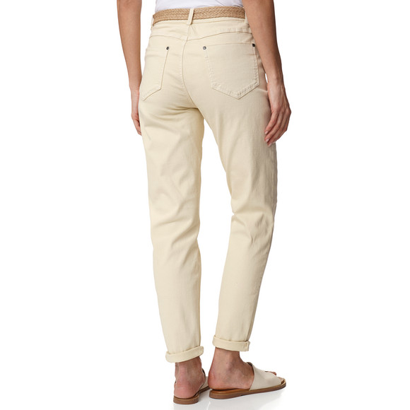 Dames mom-jeans met riem