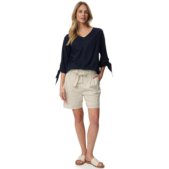 Damen Shorts mit Leinen-Anteil