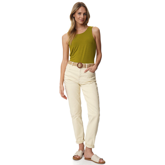 Damen Top in Unifarben