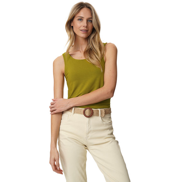 Damen Top in Unifarben