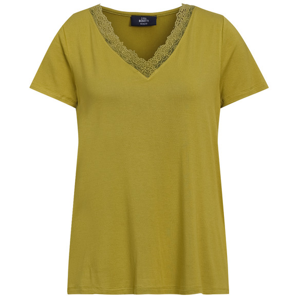 Damen T-Shirt mit Spitze helloliv