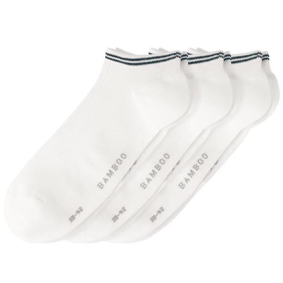 3 Paar Herren Sneaker-Socken in Rippstruktur