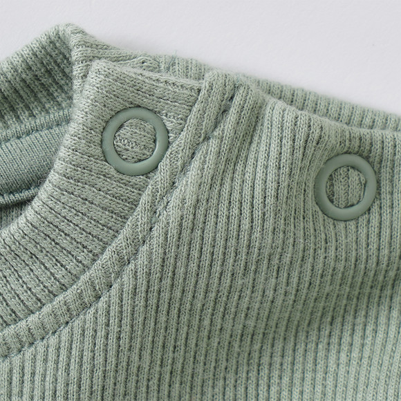 2 Newborn T-Shirts mit Rippstruktur