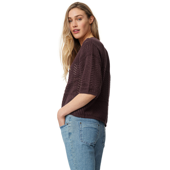 Damen Strickjacke mit Ajours-Muster