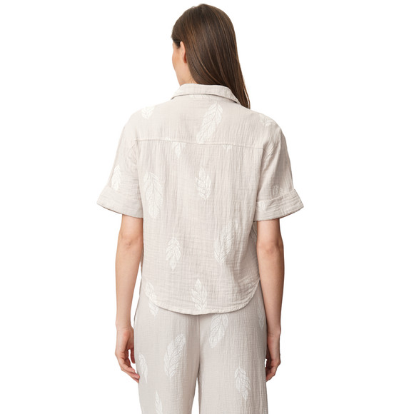 Damen Musselin-Bluse mit Allover-Muster