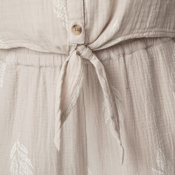 Damen Musselin-Bluse mit Allover-Muster